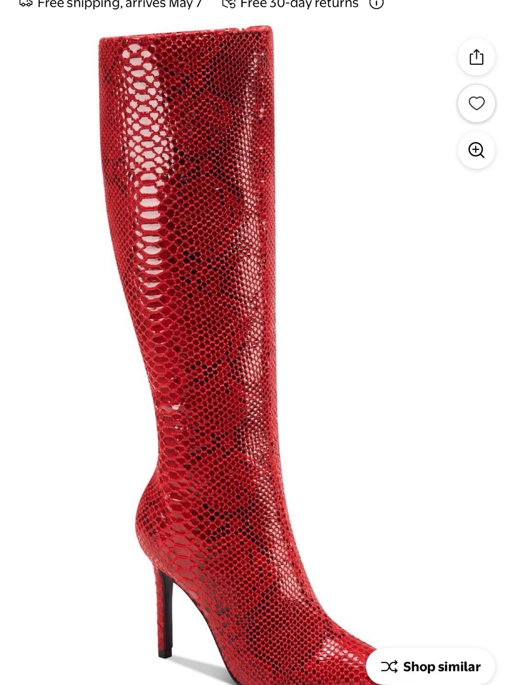 Inc snakeskin boots